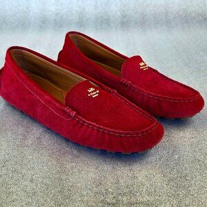 Women's COACH - Slip-Ons - Red - Suede - Size 8B - China - A00277 Amber